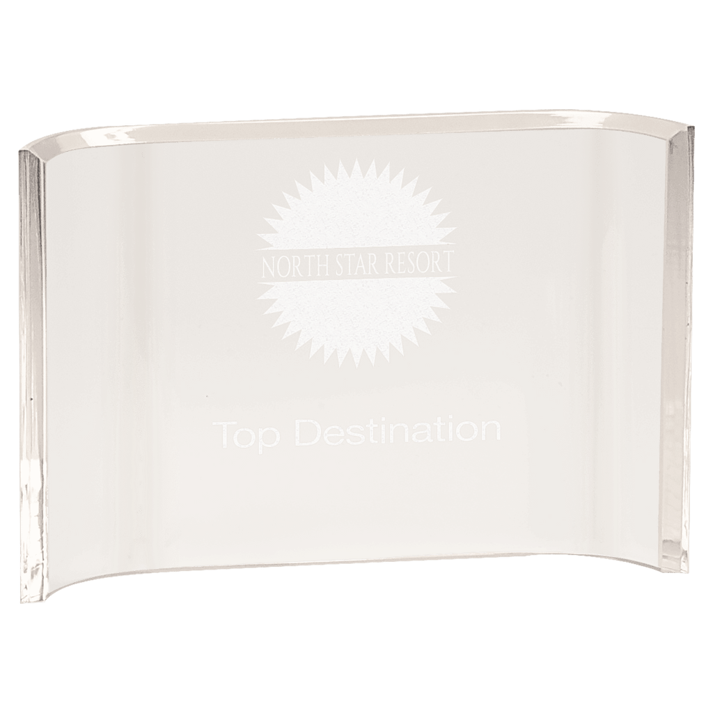 Clear 6" x 4" Acrylic Crescent