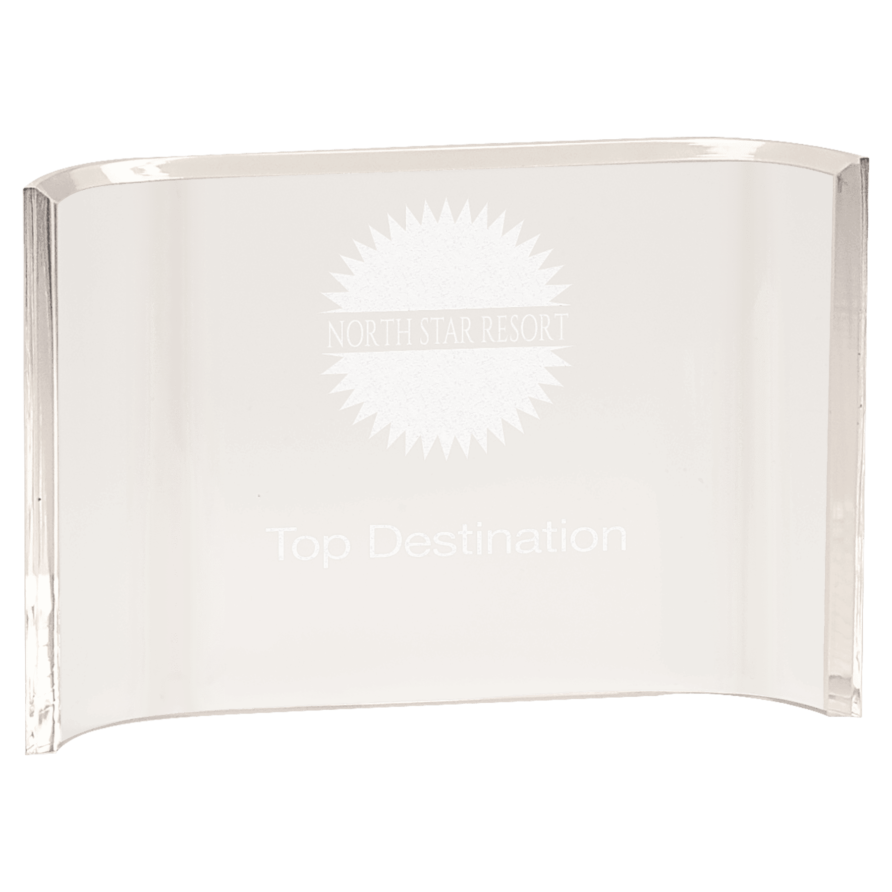 Clear 6" x 4" Acrylic Crescent