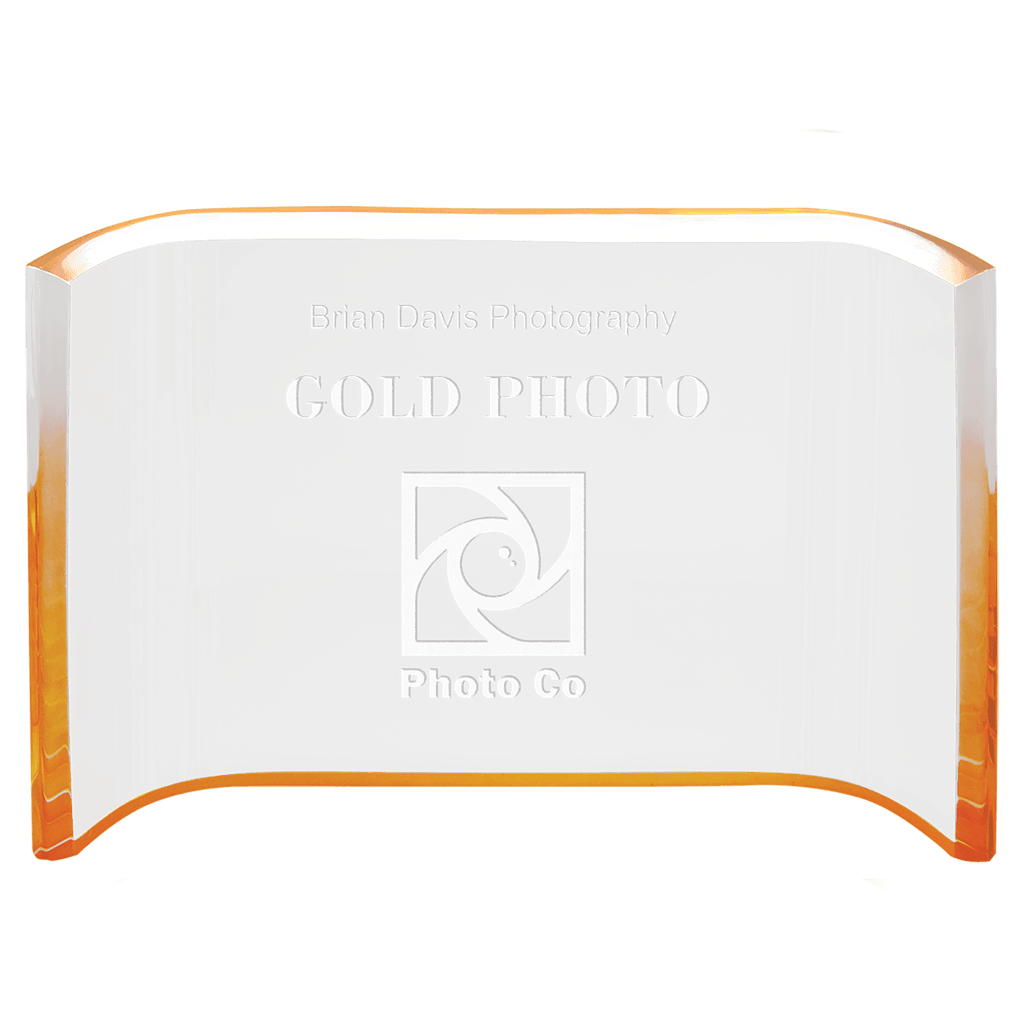 Gold 6" x 4" Acrylic Crescent