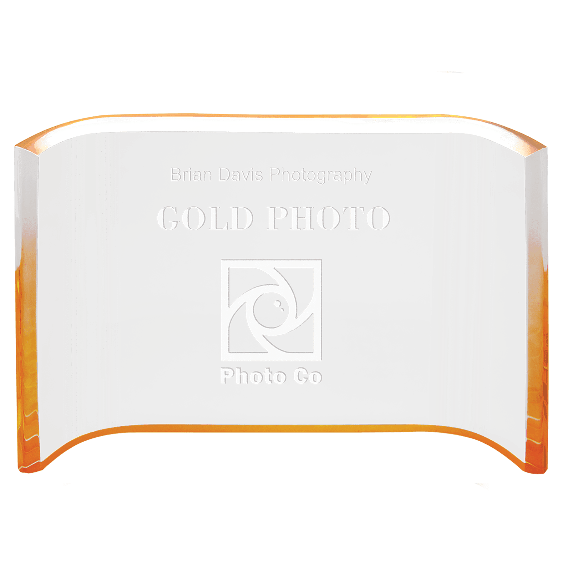 Gold 6" x 4" Acrylic Crescent