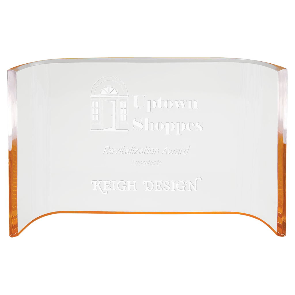 Gold 8" x 6" Acrylic Crescent