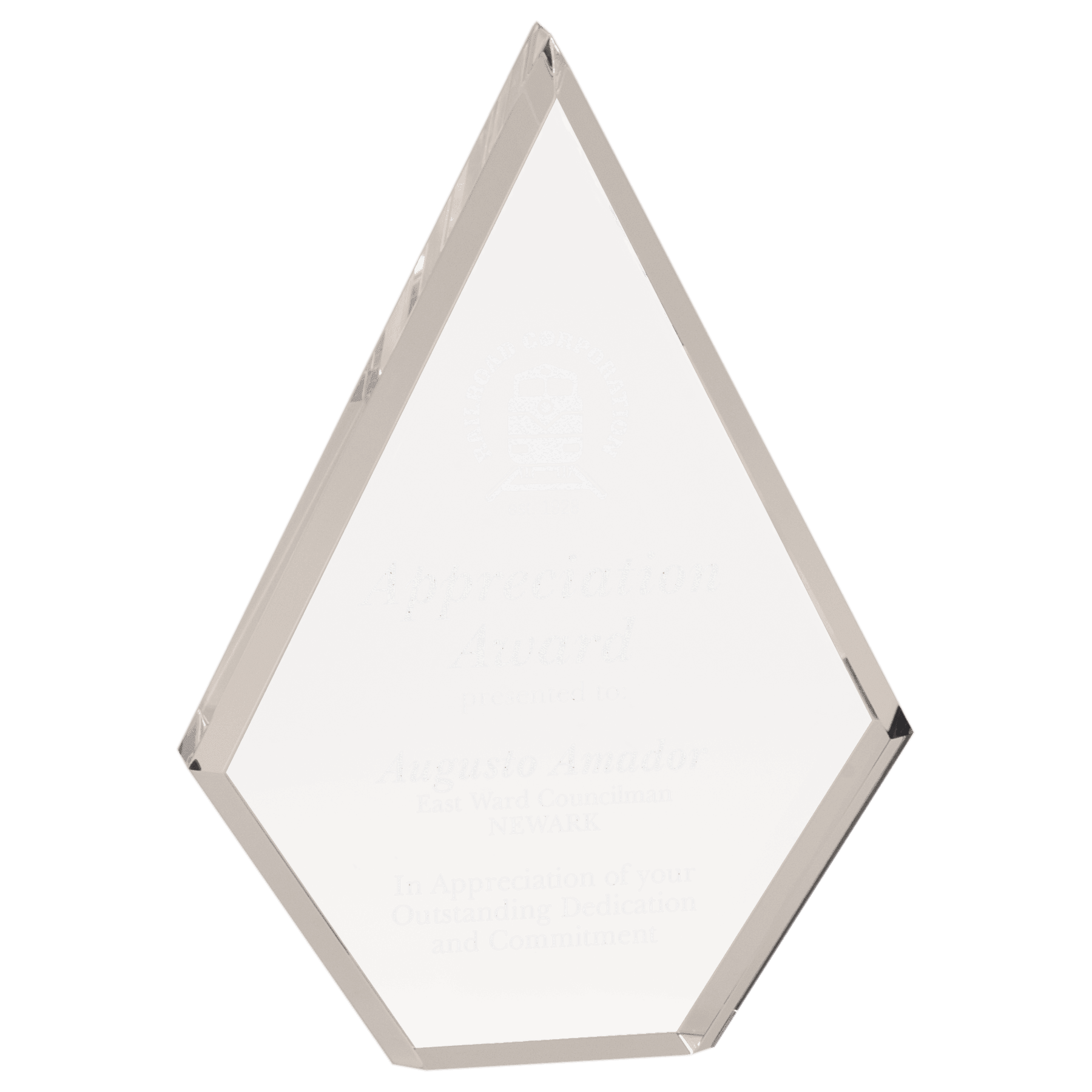 5 3/4" x 8" Clear Diamond Acrylic