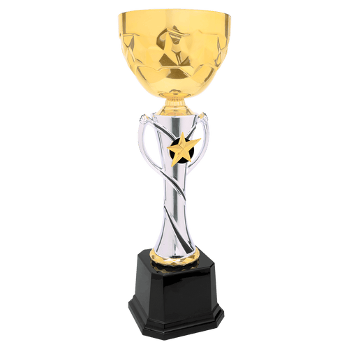 15" Silver/Gold Completed Metal Cup Trophy