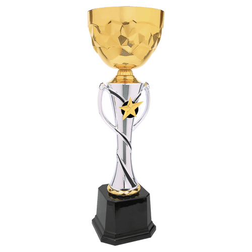 16" Silver/Gold Completed Metal Cup Trophy