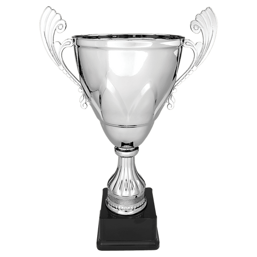Silver 16 3/4" Completed Metal Cup on Plastic Base