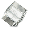 1 1/2" x 1 1/2" Crystal Cube