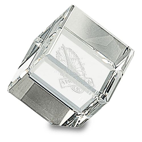 1 1/2" x 1 1/2" Crystal Cube