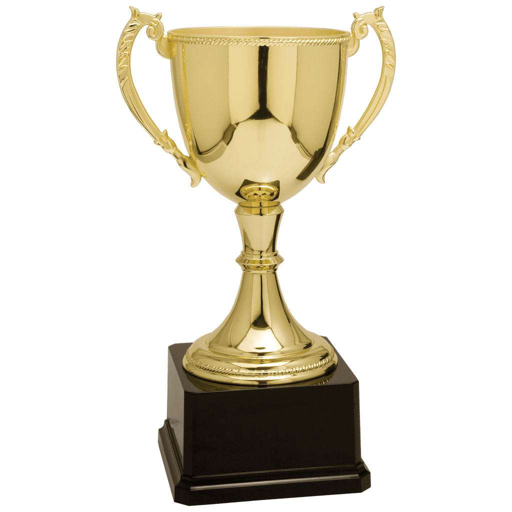 Gold 12 3/4" Completed Zinc Cup Trophy