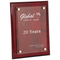 Rosewood 9" x 12" Piano Finish Floating Acrylic Plaque