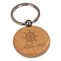 1 1/2" Maple Round Keychain