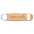 1 1/2" x 7" Bottle Opener with Wood Veneer