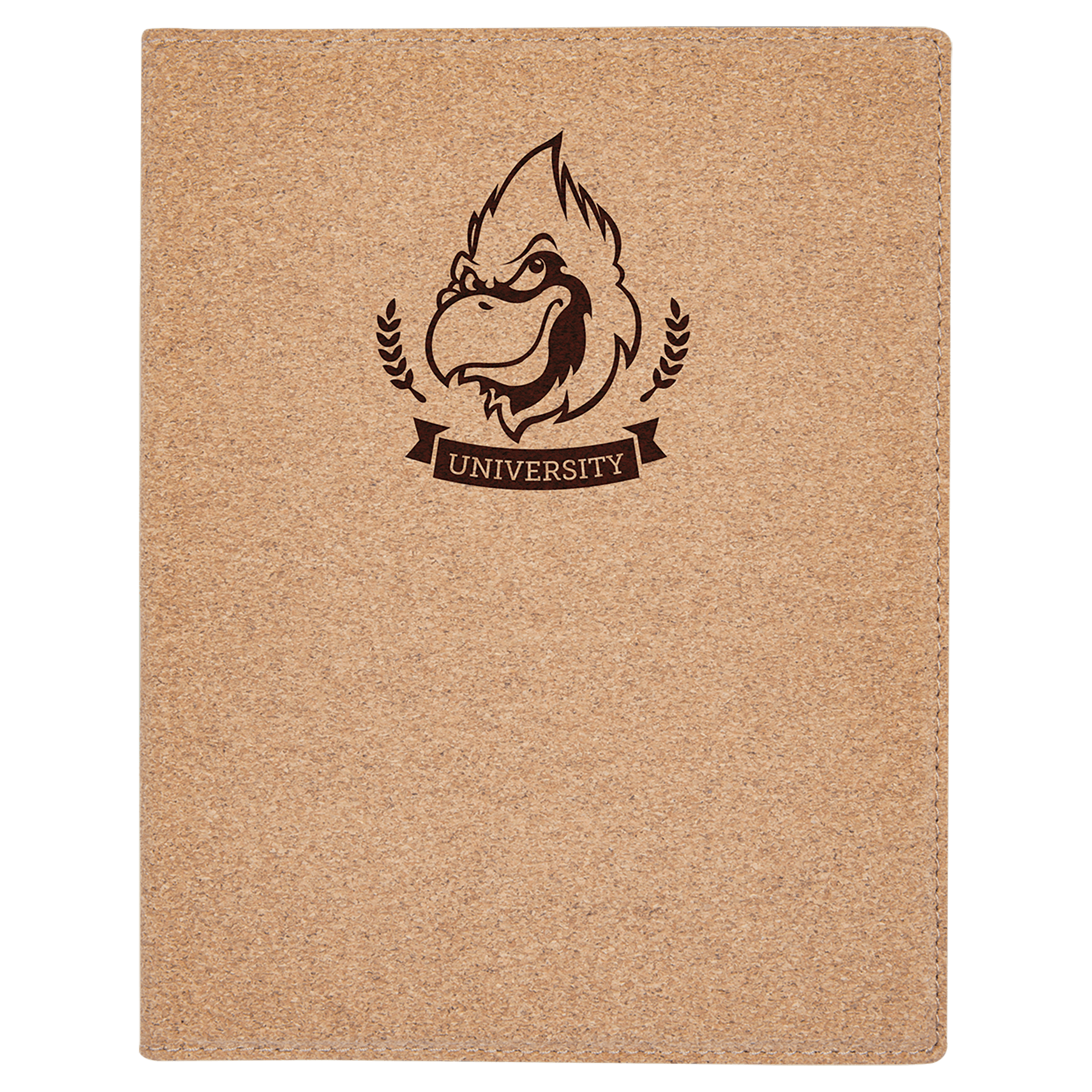 7" x 9" Small Cork Portfolio with Notepad