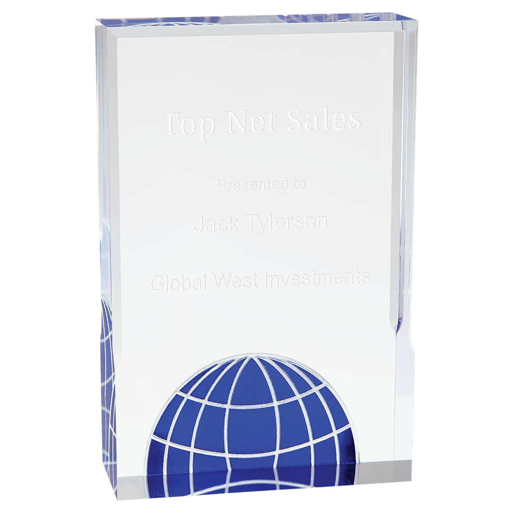 Blue 5" x 7" Globe Acrylic