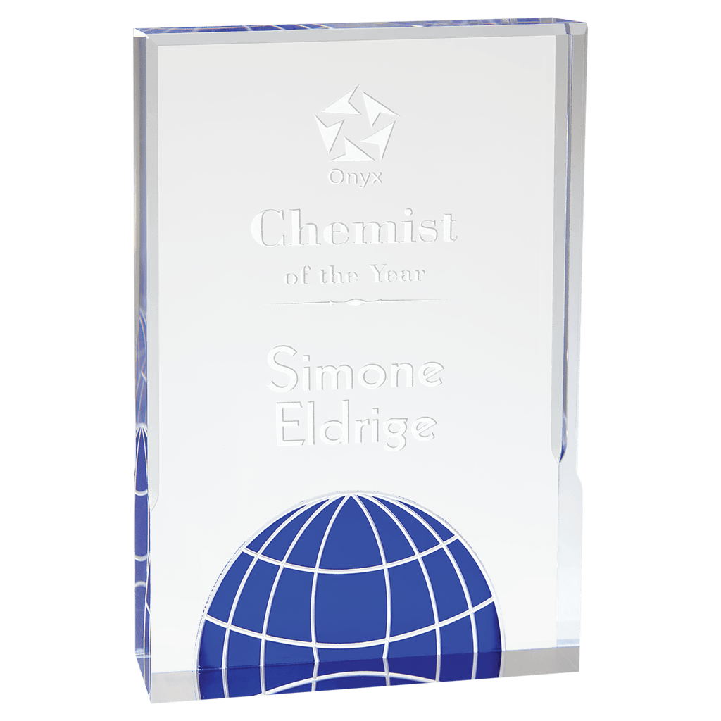 Blue 6" x 8" Globe Acrylic