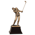 15" Bronze Male Golf Resin Award