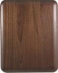 9" x 12" Elliptical Edge Round Corner Genuine Walnut Plaque