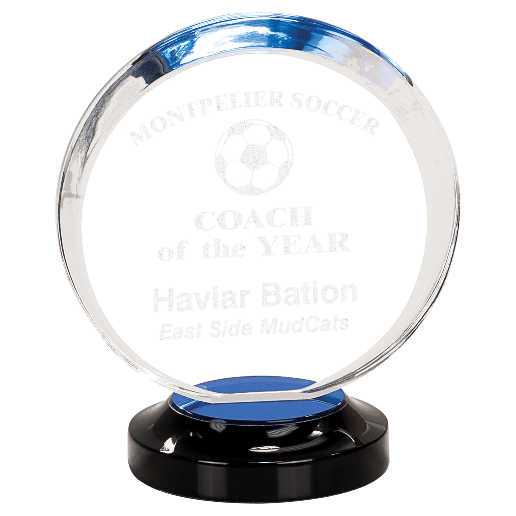 Blue 7" Halo Acrylic