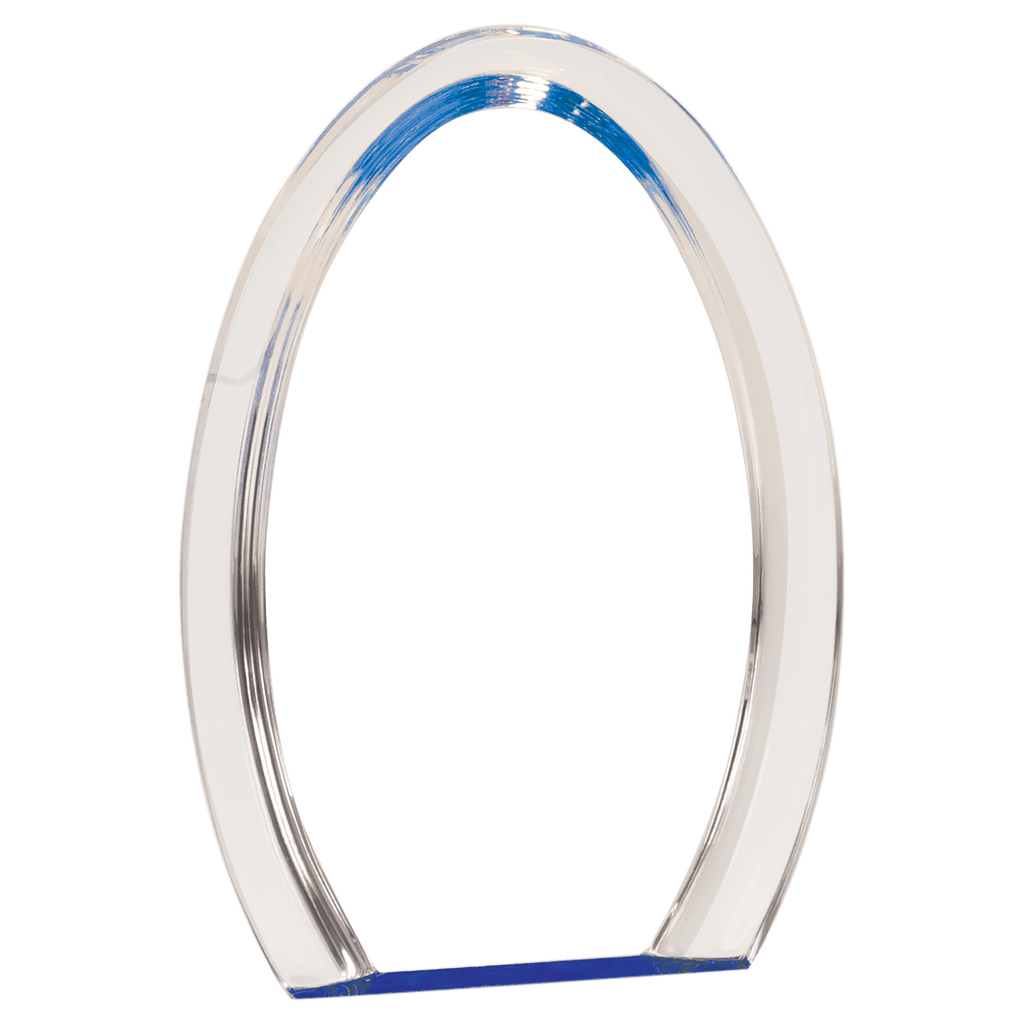 Blue 8" Oval Halo Acrylic