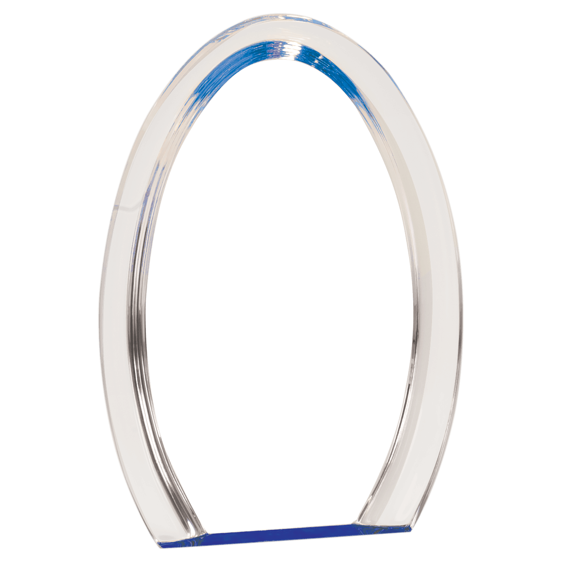 Blue 8" Oval Halo Acrylic