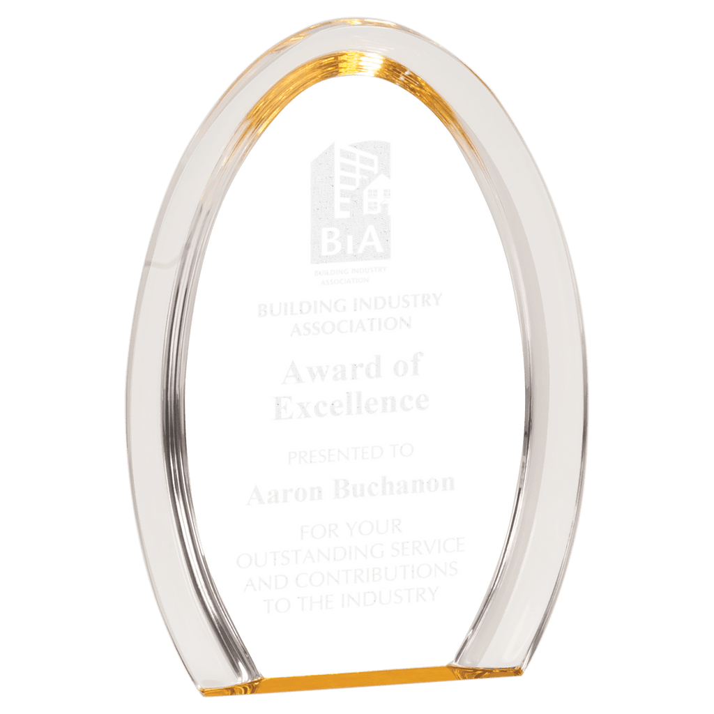 Gold 8" Oval Halo Acrylic