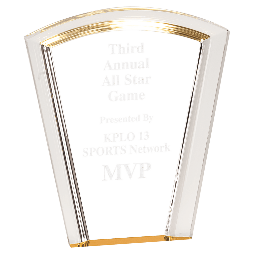 Gold 7" Fan Halo Acrylic