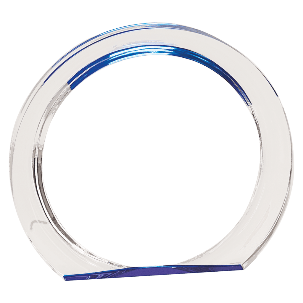 Blue 5 3/8" Round Halo Acrylic