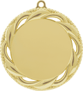 Bright Gold 2 3/4" Rosette 2" Insert Holder Medal