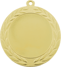 Bright Gold 2 3/4" Wreath 2" Insert Holder Medal
