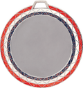 Red/White/Blue 2 3/4" Bling 2" Insert Holder Medal