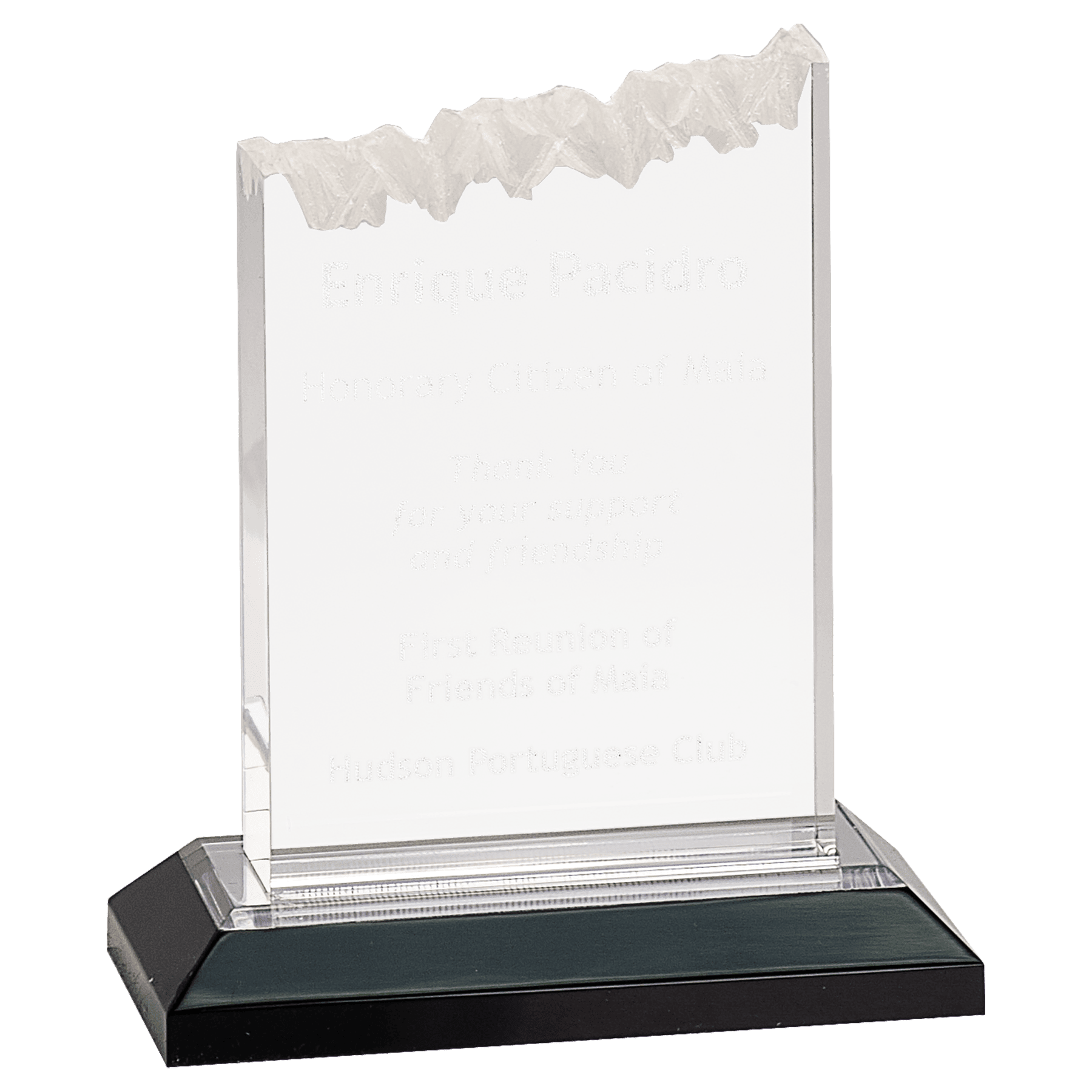 Silver 5" x 6" Frosted Impress Acrylic