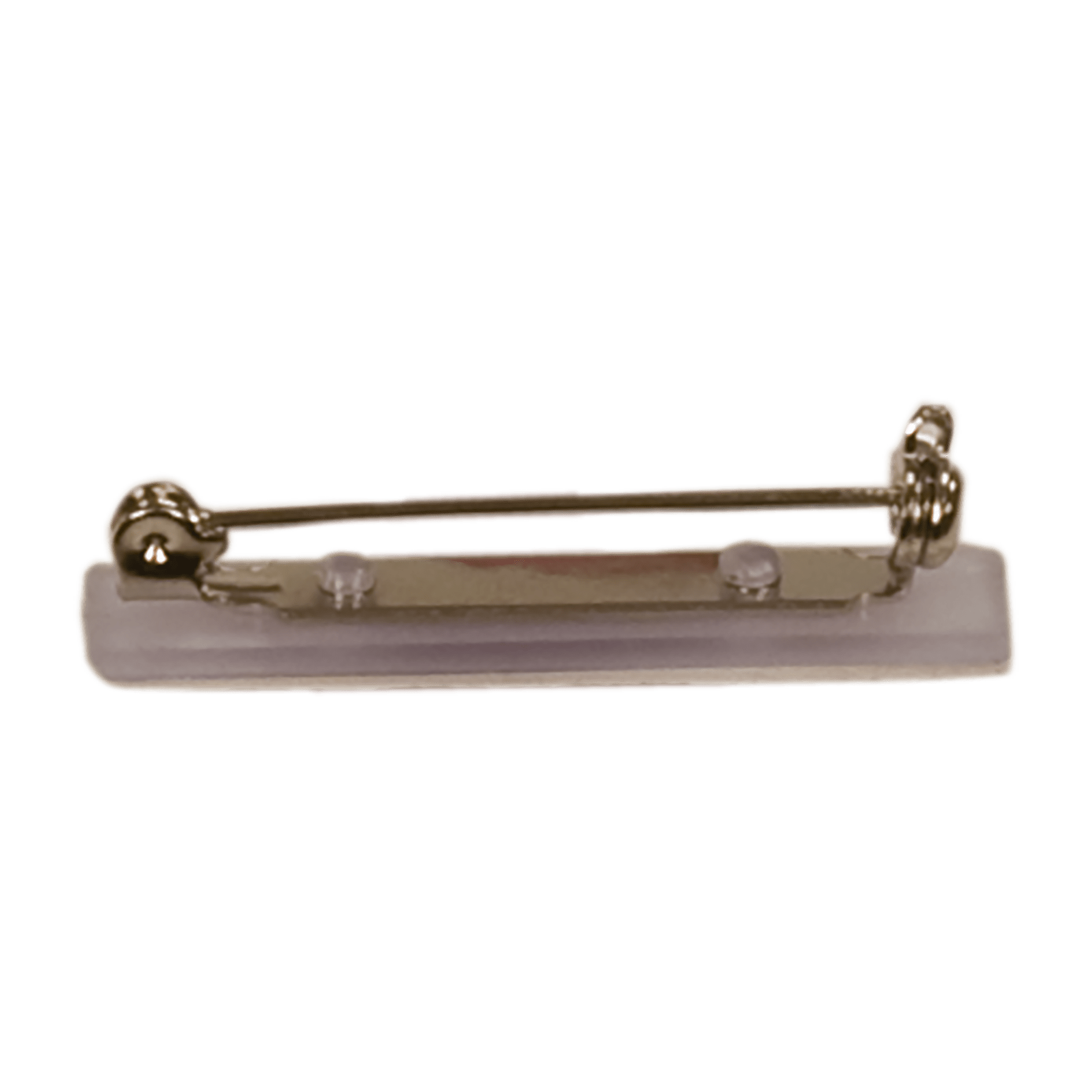 1 1/2" Clear Top Opening Bar Pin with Adhesive