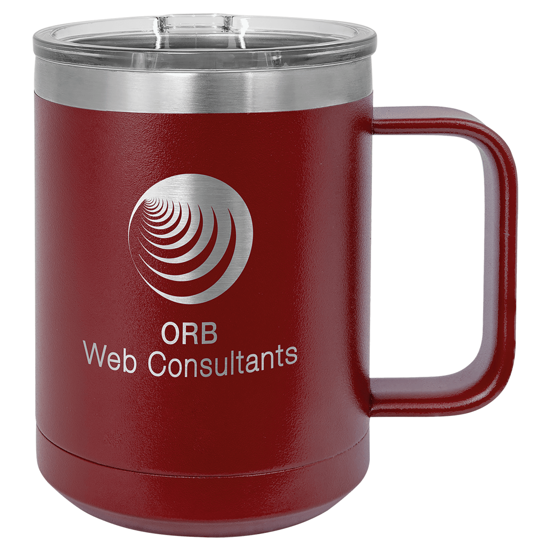 Maroon Polar Camel 15 oz. Vacuum Insulated Mug with Slider Lid