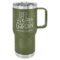 Polar Camel 20 oz. Olive Green Vacuum Insulated Travel Mug with Slider Lid