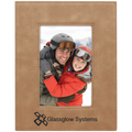 Light Brown 4" x 6" Laserable Leatherette Photo Frame