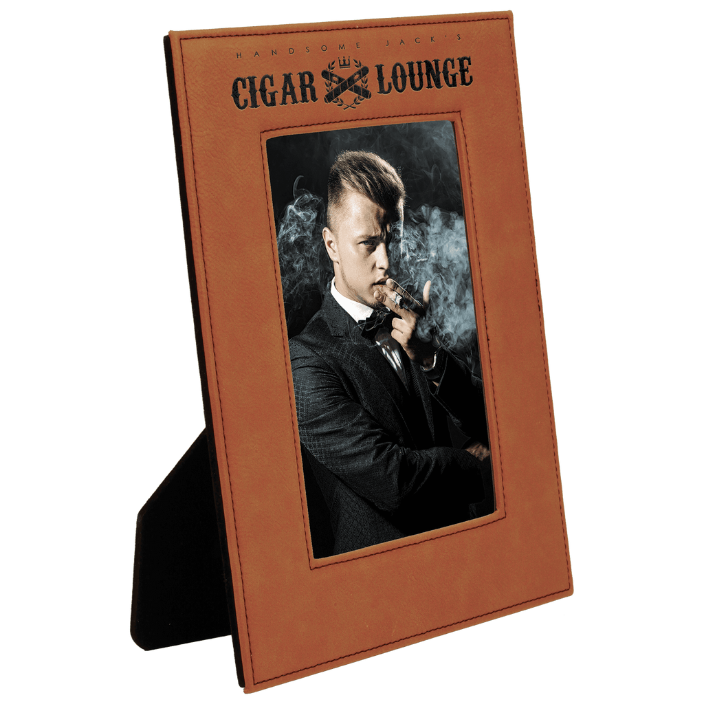 Rawhide 5" x 7" Laserable Leatherette Photo Frame