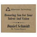 Light Brown 10 1/2" x 13" Laserable Leatherette Plaque