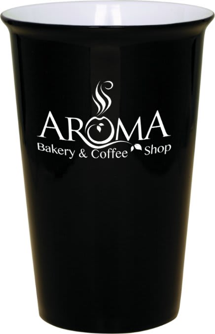14 oz. Black Latte LazerMug