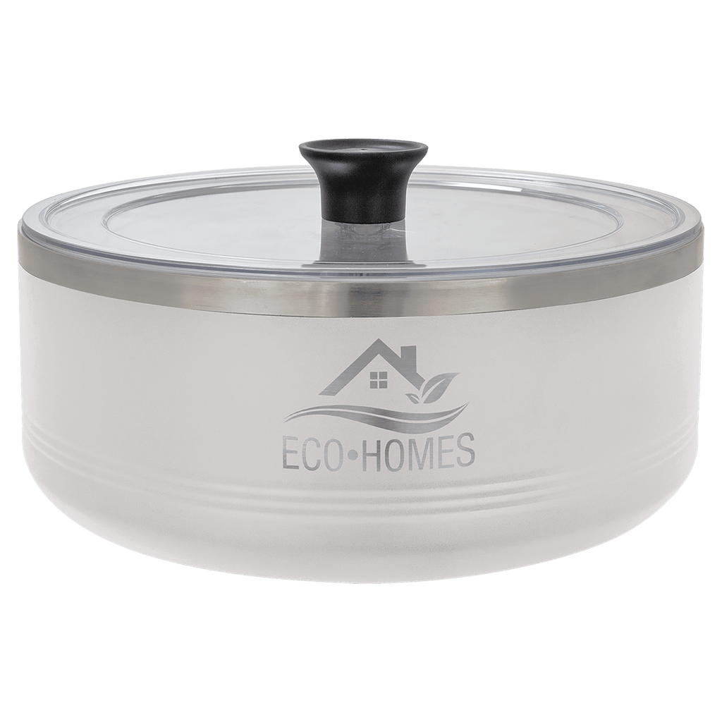 White Polar Camel 3 Quart Serving Bowl with Lid