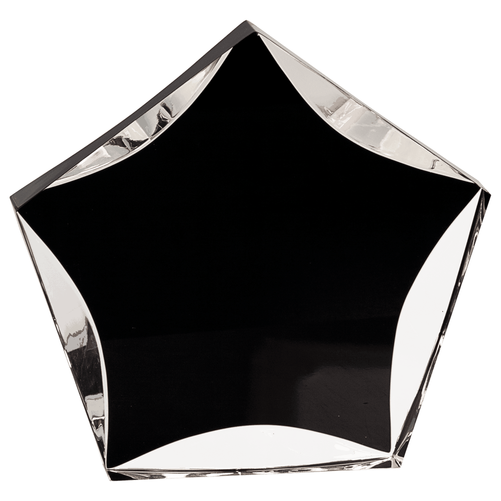 Black/Clear 7" Luminary Star Acrylic