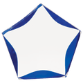 Clear/Blue 7" Luminary Star Acrylic
