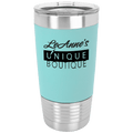 20 oz. Polar Camel Teal/Black Polar with Silicone Grip and Clear Lid