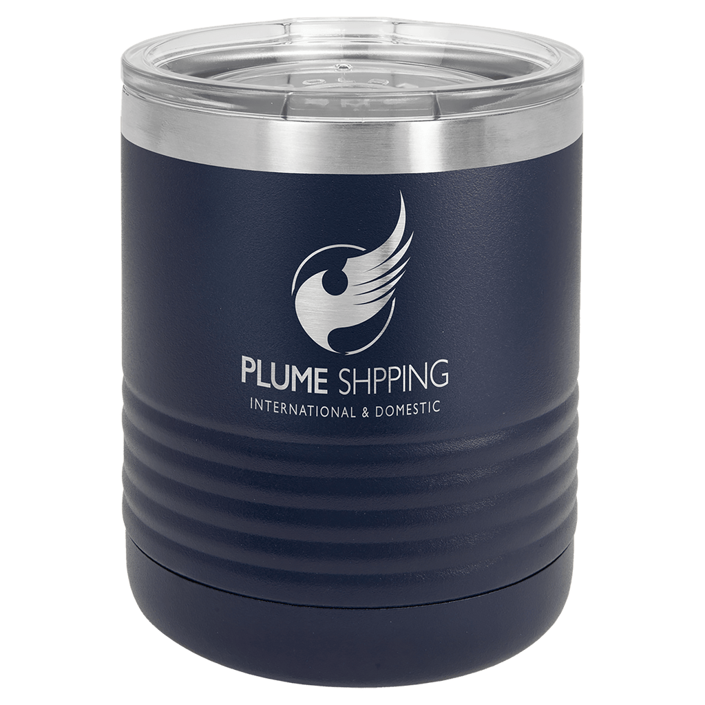 Navy Blue Polar Camel 10 oz. Vacuum Insulated Ringneck Tumbler with Clear Lid