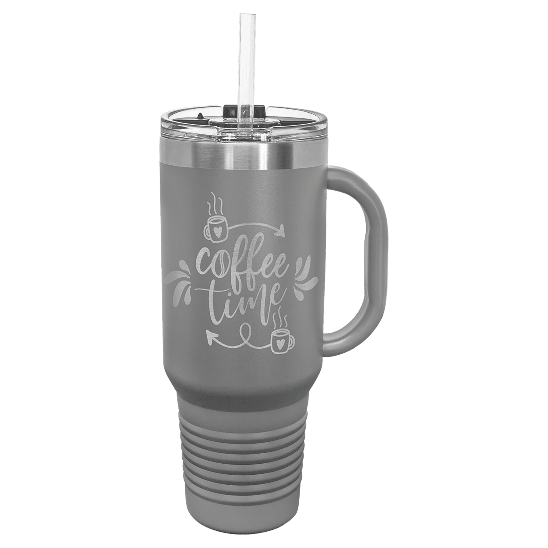 Dark Gray Polar Camel 40 oz. Travel Mug with Snap Lid & Straw