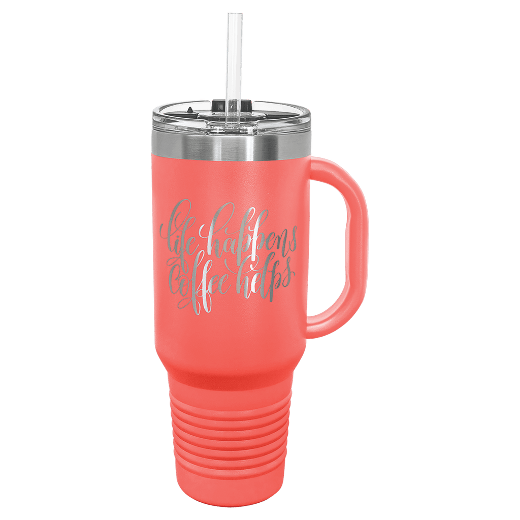 Polar Polar Camel 40 oz. Travel Mug with Snap Lid & Straw