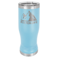 Light Blue 14oz. Polar Camel Pilsner with Clear Lid