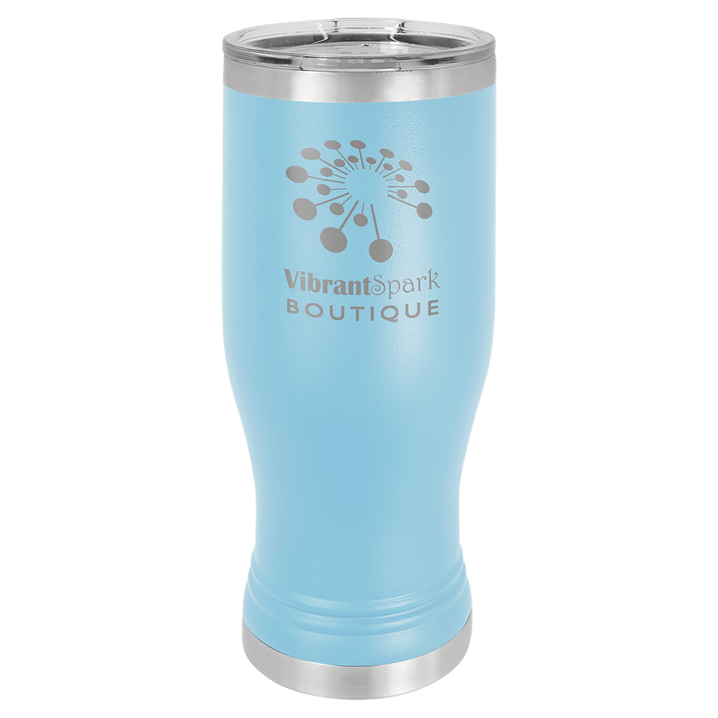 Light Blue Polar Camel 20 oz. Pilsner with Clear Lid