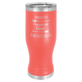 Polar Camel Coral 20 oz. Polar Camel Pilsner with Clear Lid