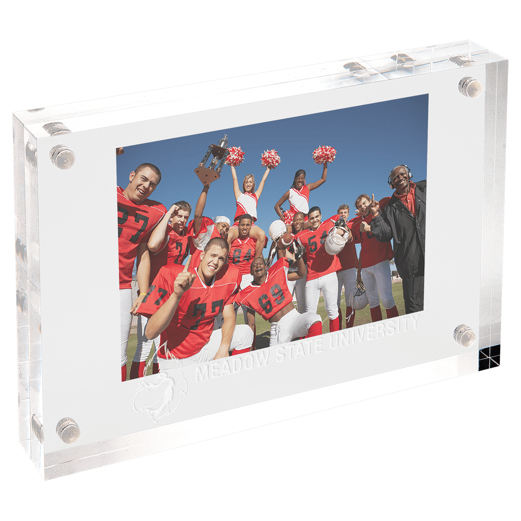 4" x 6" Clear Rectangle Magnetic Acrylic