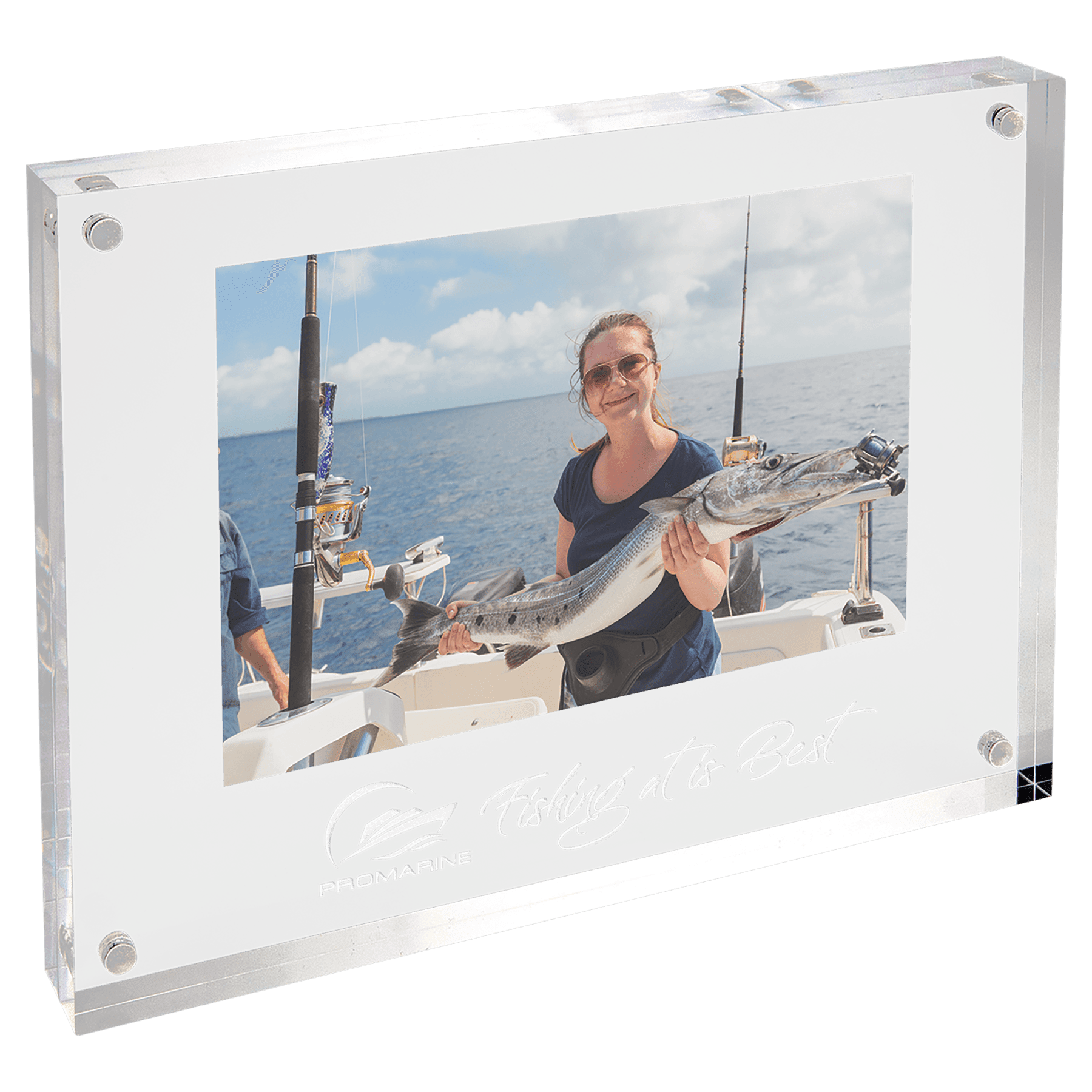 8" x 6" Clear Rectangle Magnetic Acrylic