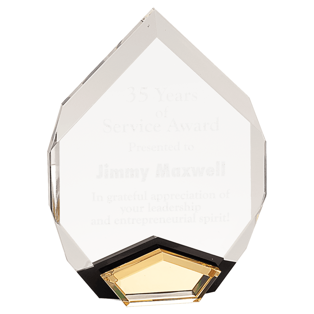 Gold 6" x 8" Marquis Acrylic